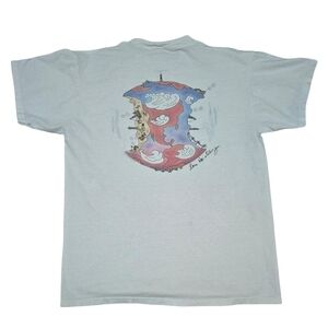 Vintage 90s Hard Rock Cafe Don Henley Art T Shirt Adult L White Mens